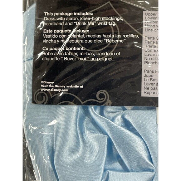 Disney By Disguise Alice Wonderland Adult Costume Size Juniors 4-6 - Picture 8 of 8